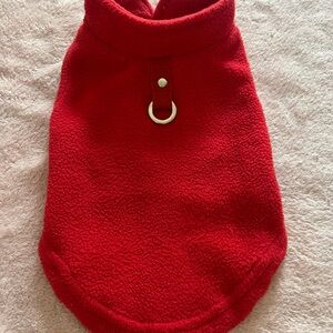 Gooby Cozy Red Fleece Dog Sweater